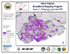 thumbnail image of broadband coverage map in region 1 of the state, cable and fiber technology