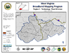 thumbnail image of broadband coverage map in region 1 of the state, fixed wireless technology