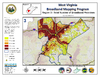 thumbnail image of broadband coverage map in region 3 of the state, total number of providers