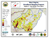 thumbnail image of broadband coverage map in region 4 of the state, total number of providers