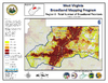 thumbnail image of broadband coverage map in region 6 of the state, total number of providers