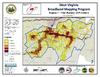 thumbnail image of broadband coverage map in region 7 of the state, total number of providers