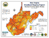 thumbnail image of broadband coverage map in the state, maximum download speed, wireless