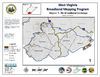 thumbnail image of broadband coverage map in the state, areas with no coverage