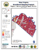 thumbnail image of broadband coverage map in the state, maximum download speed, wireline