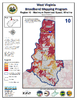thumbnail image of broadband coverage map in the state, maximum download speed, wireline