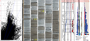 Core Studies: High-Res Photo & Logging, Descriptions, Petrography, Sedimentology, Stratigraphy & TOC,  Deposition