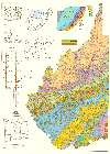 Geologic Map of West Virginia, west sheet