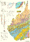 Geologic Map of West Virginia, west sheet