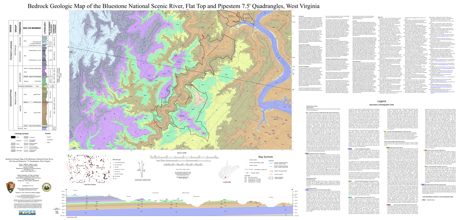 OF1101 Bluestone Bedrock Map NPS