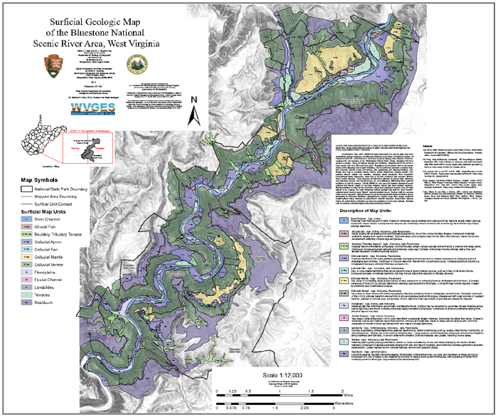 OF-1401 Bluestone Surficial Map NPS