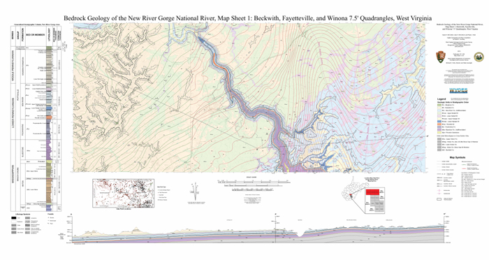 OF1301 New River Bedrock Map NPS