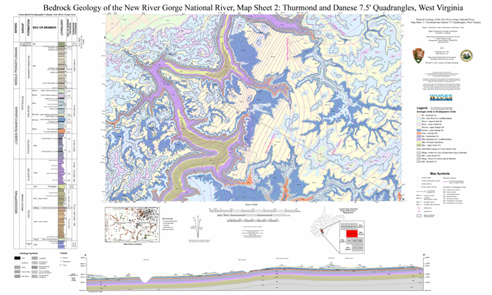 OF1301 New River Bedrock Map NPS