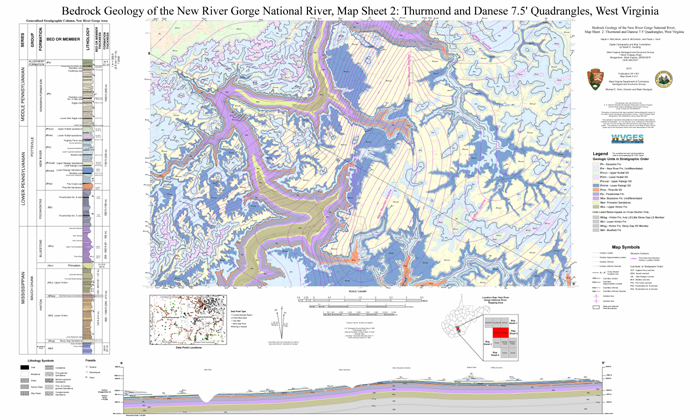 OF1301 New River Bedrock Map NPS