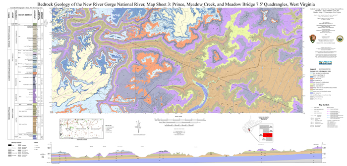 OF1301 New River Bedrock Map NPS