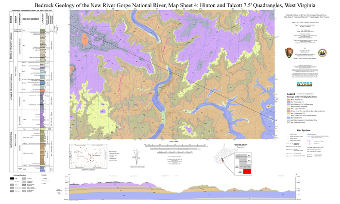 OF1301 New River Bedrock Map NPS