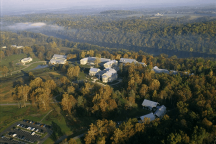 Birdseye view of the National Conservation Training Center
