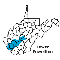 Lower Powellton map page