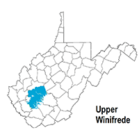 Upper Winifrede map page