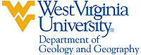 West Virginia University Department of Geology and Geography Logo and Link
