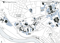 small image of the linked WVU Evansdale campus map