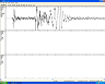 seismograph image of the 5.8 magnitude earthquake in Virginia as recorded at WVGES