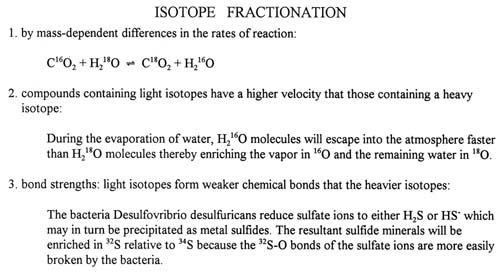 Isotope Fractionation