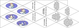 Thumbnail image of the Continental Drift Hexaflexagon template