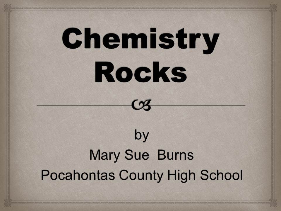Chemistry Rocks