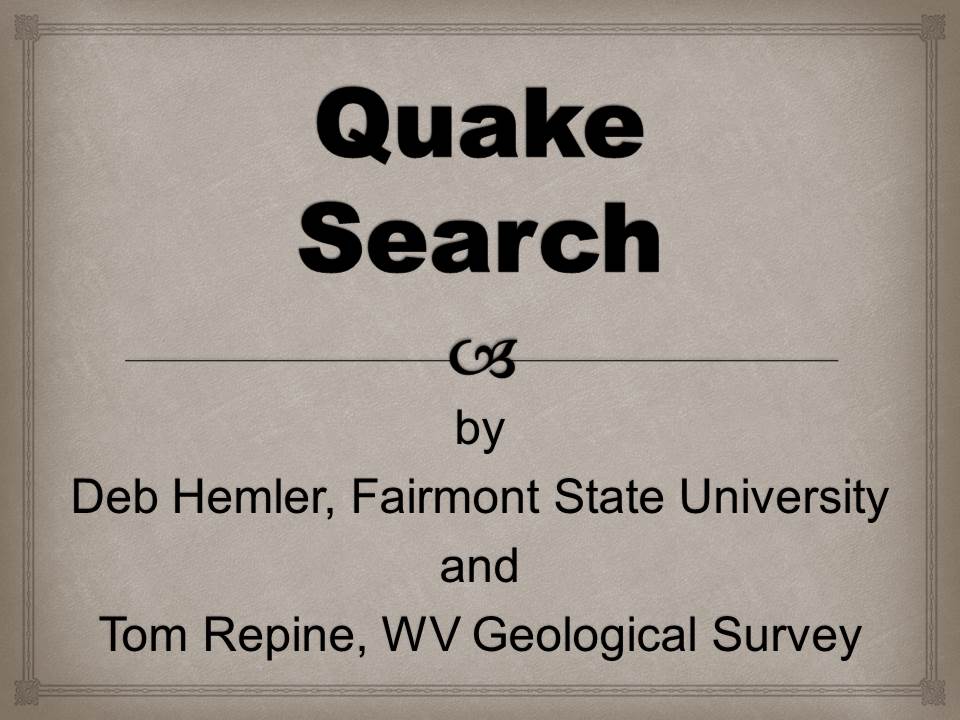 Quake Search