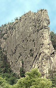 Blue Rock; End View