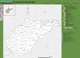 West Virginia Geothermal Interactive Map