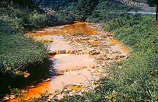 acid mine drainage