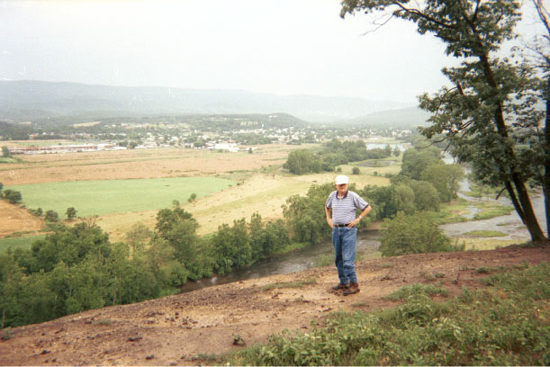 Southward view of Moorefield and South Branch Valley alluvial plain.