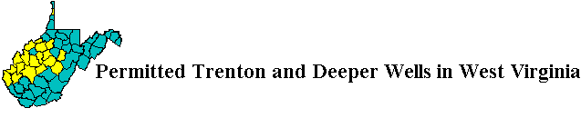 Permitted Trenton and Deeper Wells in West Virginia